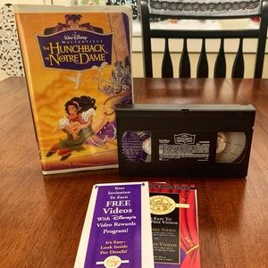 The Hunchback of Notre Dame VHS 1997 Walt Disney Masterpiece Collection Complete